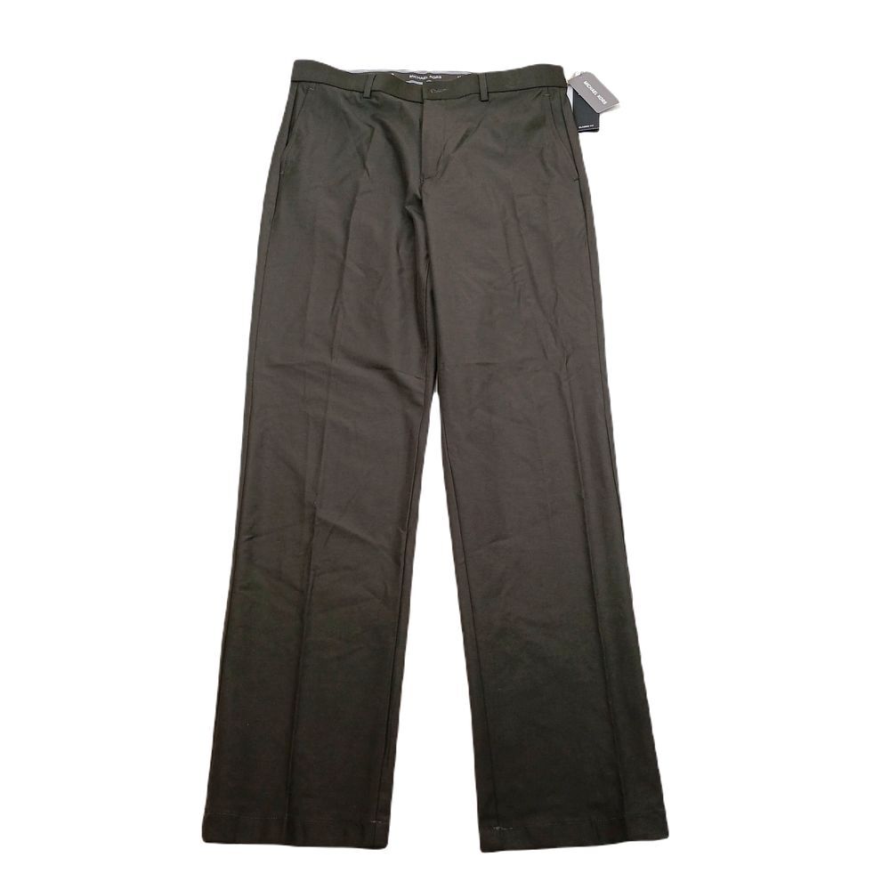Michael Kors Performance Pants Mens 32x32‎ Dark Olive Green Classic Fit Stretch
